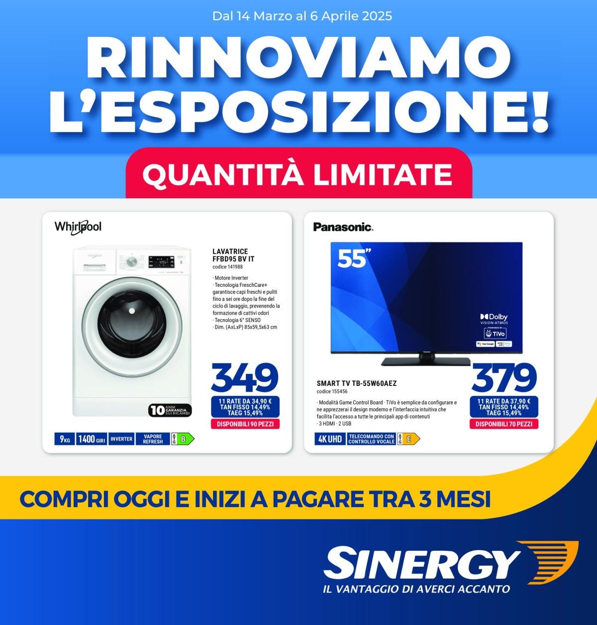 Volantino Sinergy valido dal 14/03 al 06/04