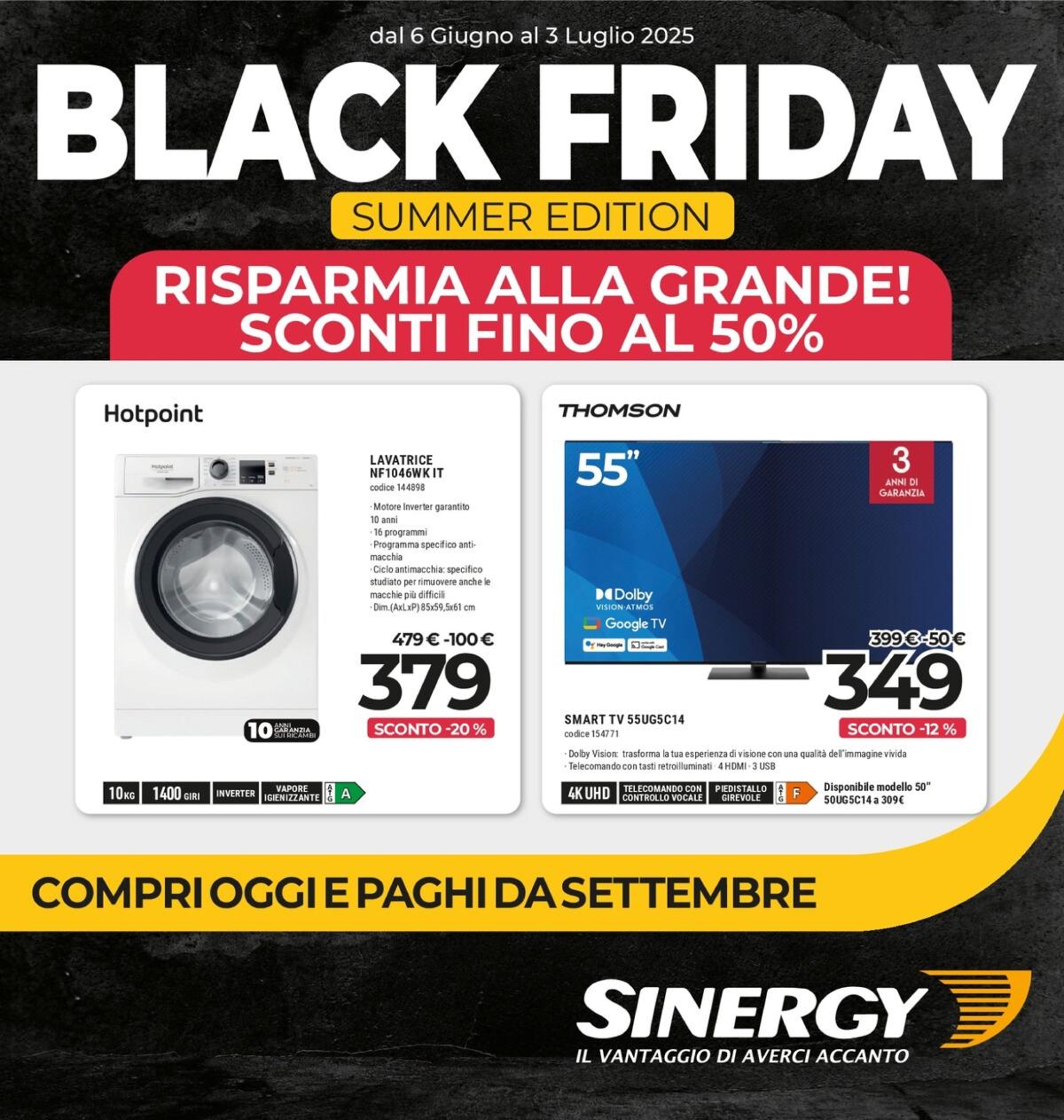 Volantino Sinergy valido dal 06/06 al 08/07