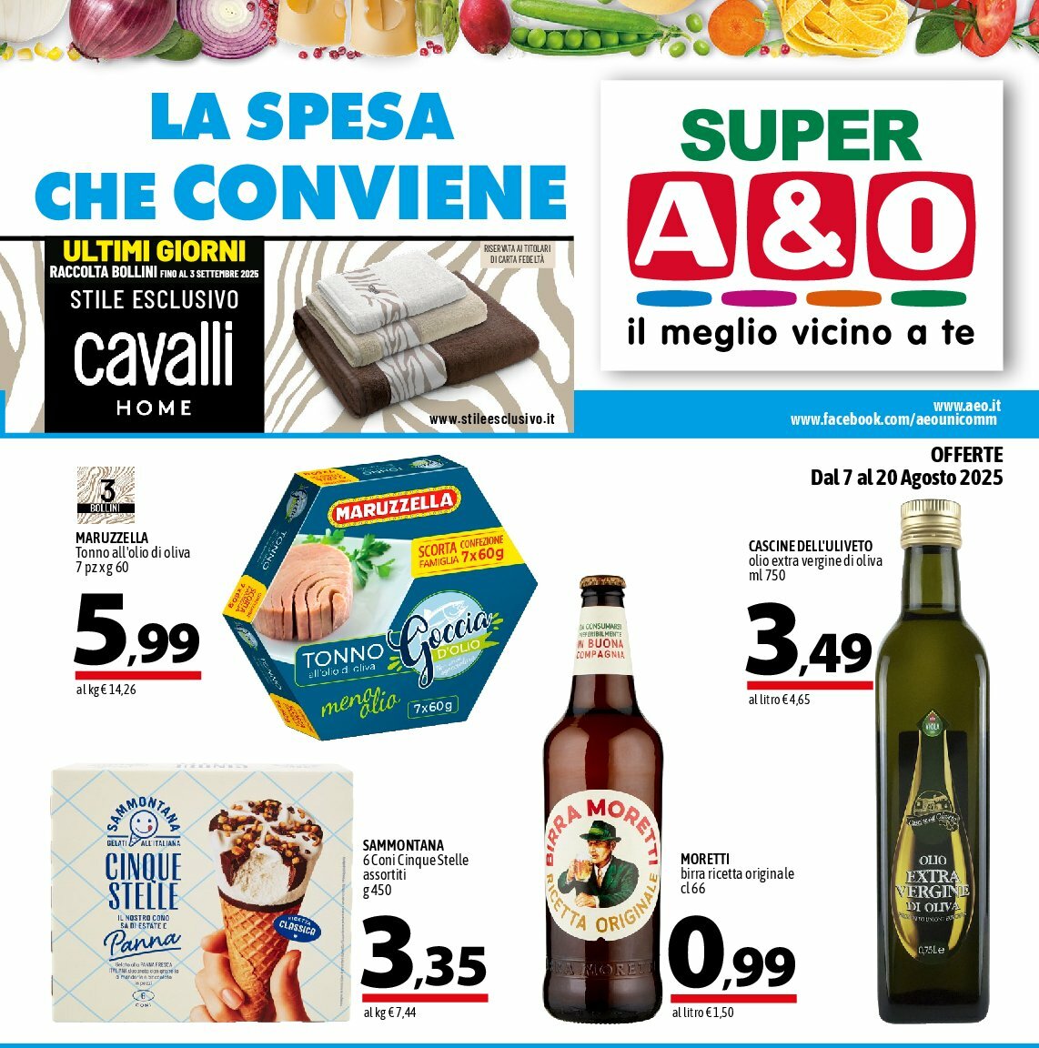Volantino A&O valido dal 07/08 al 20/08