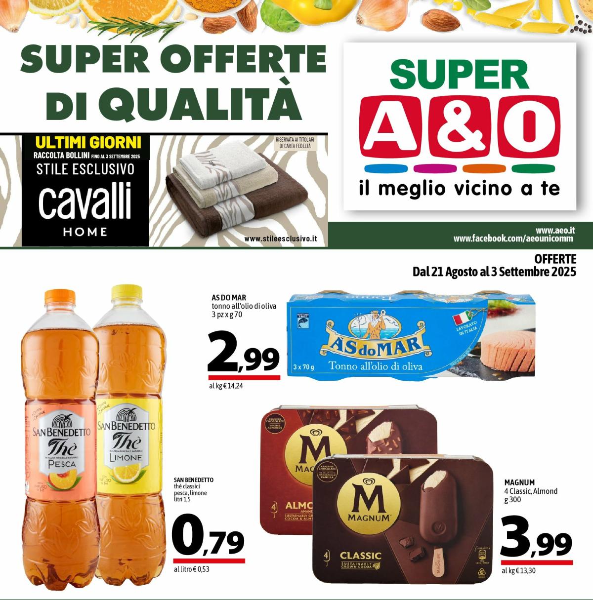 Volantino A&O valido dal 21/08 al 03/09