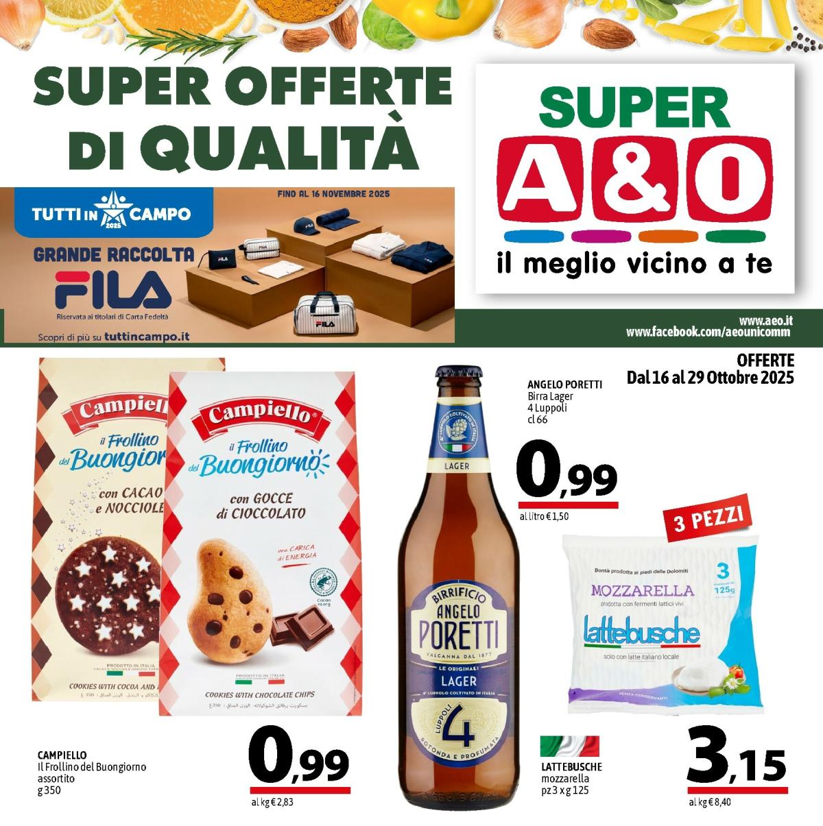 Volantino A&O valido dal 16/10 al 29/10