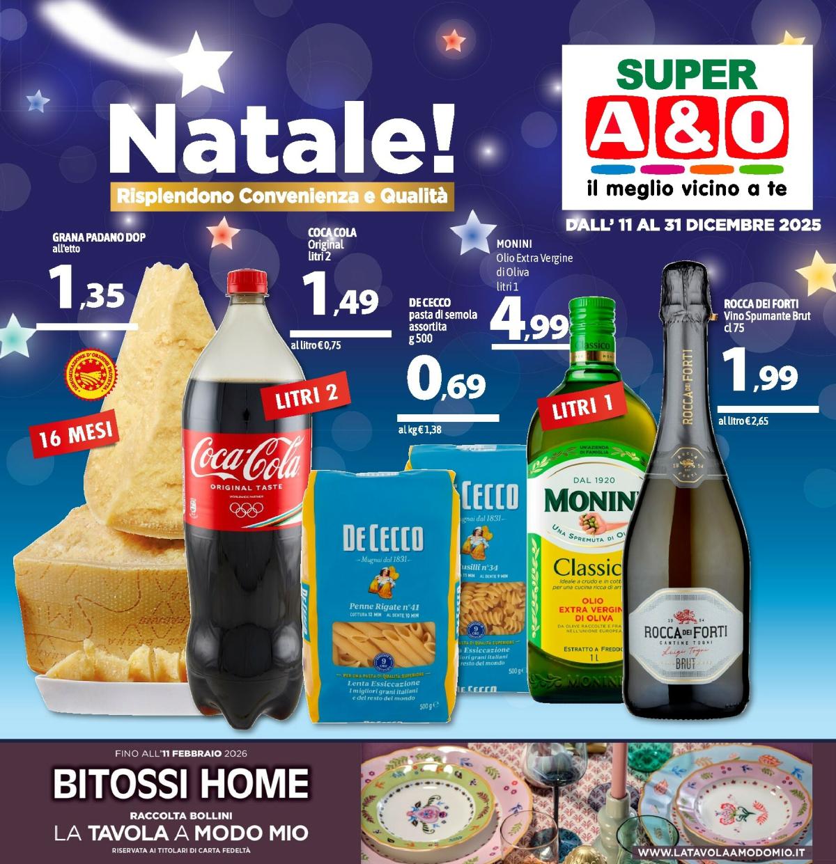 Volantino A&O - Natale valido dal 11/12 al 31/12