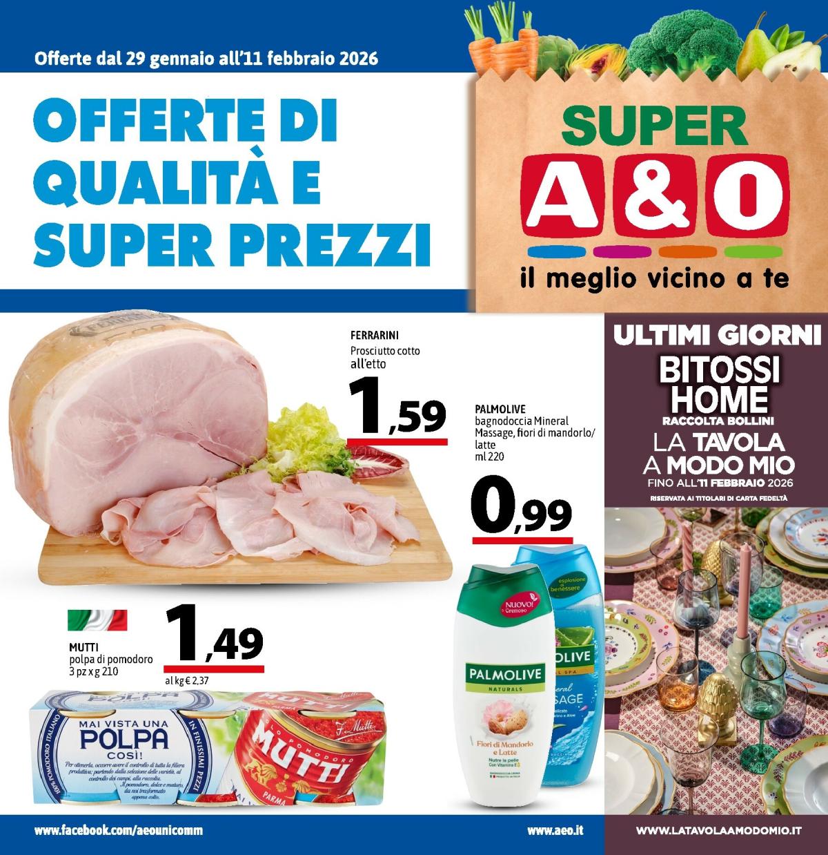 Volantino A&O valido dal 29/01 al 11/02