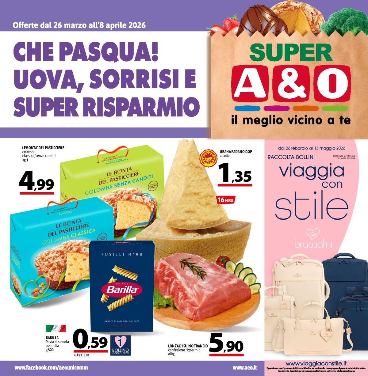 Volantino A&O valido dal 26/03/2026 al 08/04/2026