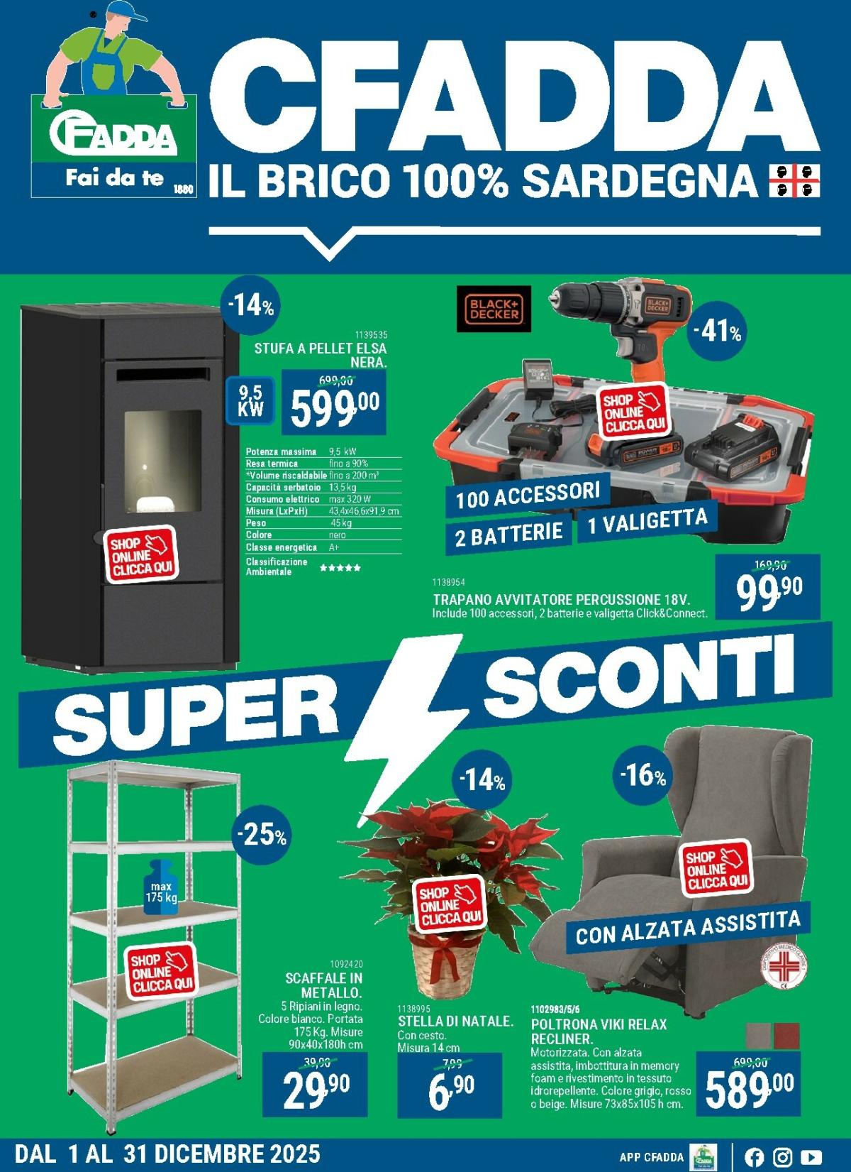 Volantino CFADDA valido dal 01/12 al 31/12