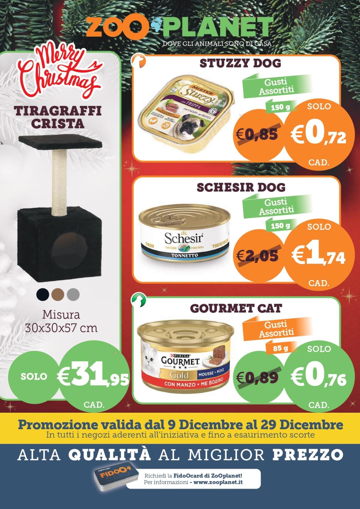 Volantino ZooPlanet valido dal 09/12 al 29/12