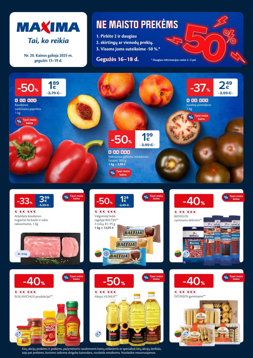 MAXIMA - Kaininis leidinys Nr.20 (2025 05 13 - 2025 05 19)