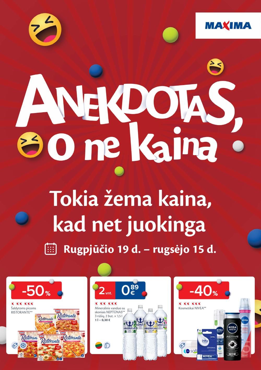 MAXIMA - Anekdotas, o ne kaina (2025 08 19 - 2025 09 15)