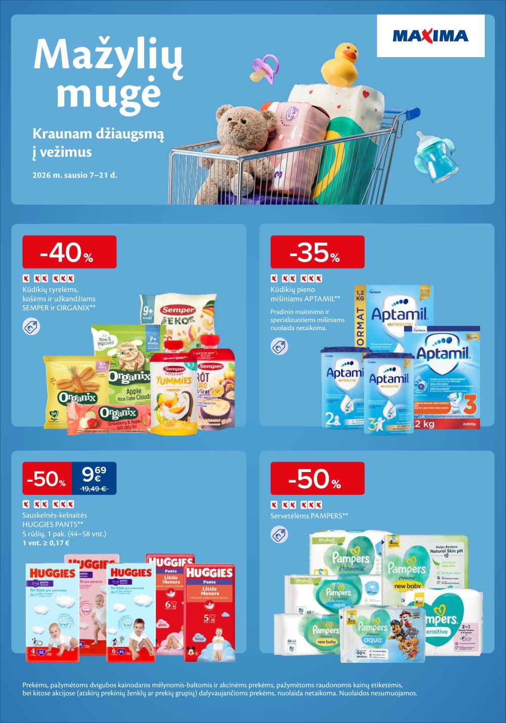 MAXIMA - Mažylių mugė (2026 01 07 - 2026 01 21)