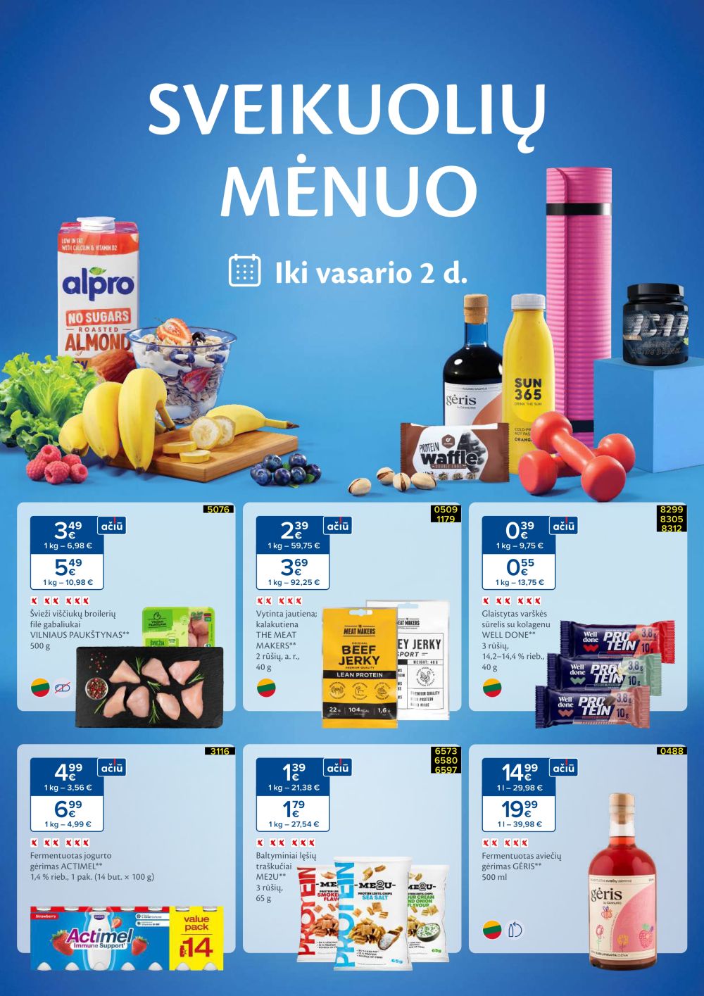 MAXIMA - SVEIKUOLIŲ MĖNUO (2026 01 06 - 2026 02 02)