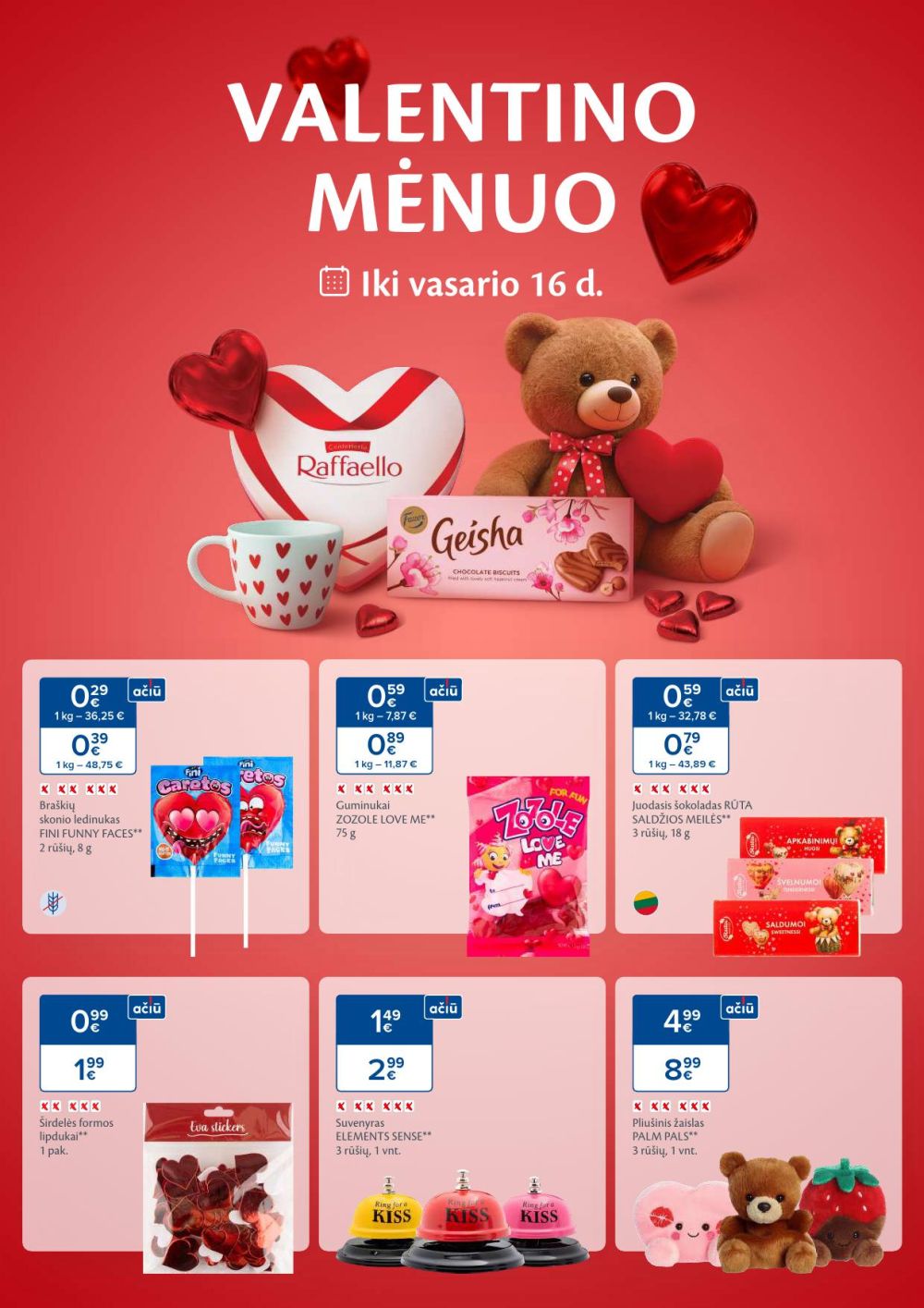 MAXIMA - Valentino mėnuo (2026 01 22 - 2026 02 16)