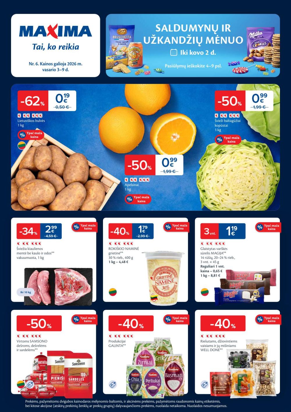 MAXIMA - Kaininis leidinys Nr.6 (2026 02 03 - 2026 02 09)
