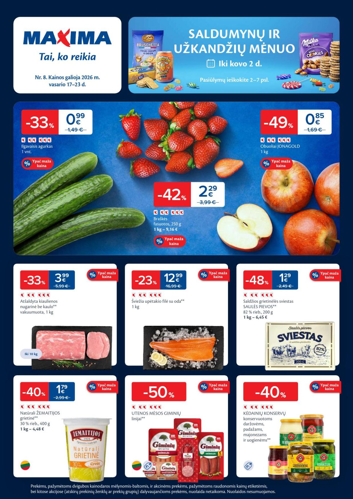 MAXIMA - Kaininis leidinys Nr.8 (2026 02 17 - 2026 02 23)