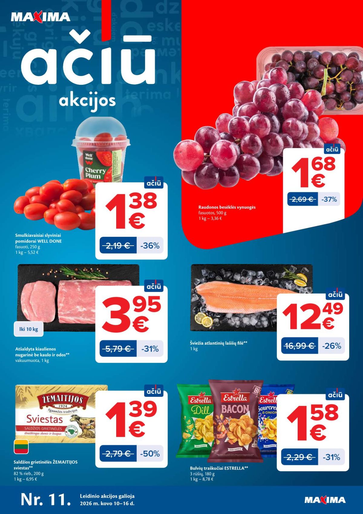 MAXIMA - Kaininis leidinys Nr.11 (2026 03 10 - 2026 03 16)