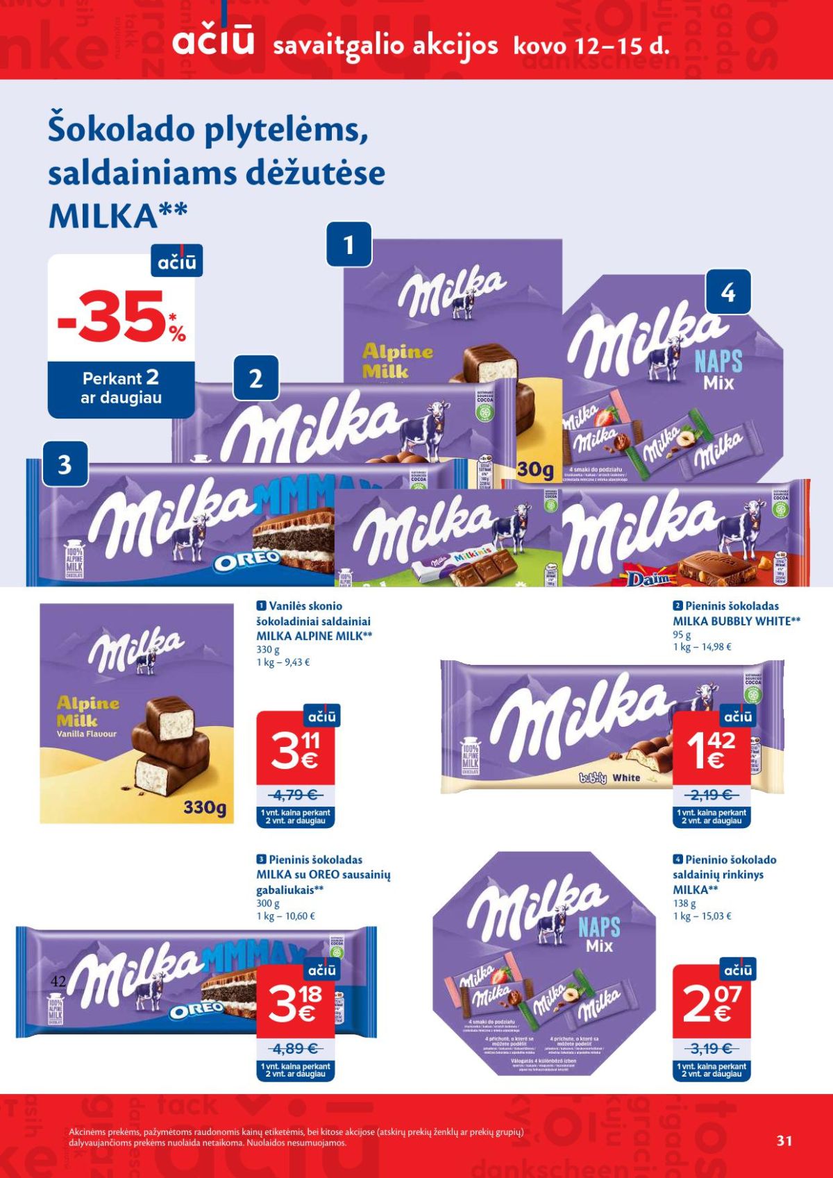 MAXIMA - Kaininis leidinys Nr.11 (2026 03 10 - 2026 03 16) - Savaitgalio pasiūlymai