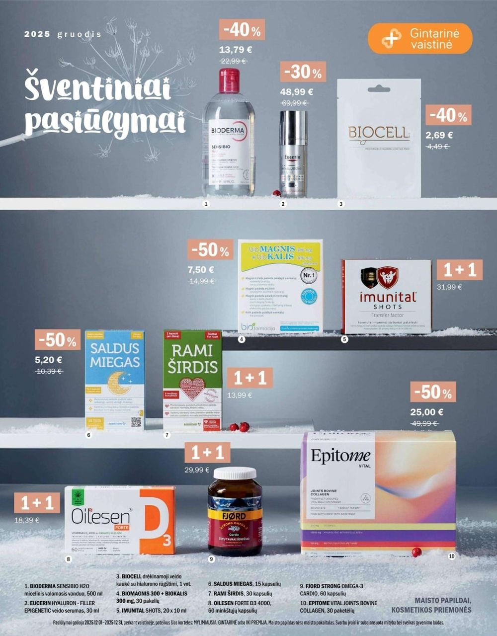 GINTARINĖ VAISTINĖ (2025 12 01 - 2025 12 31)