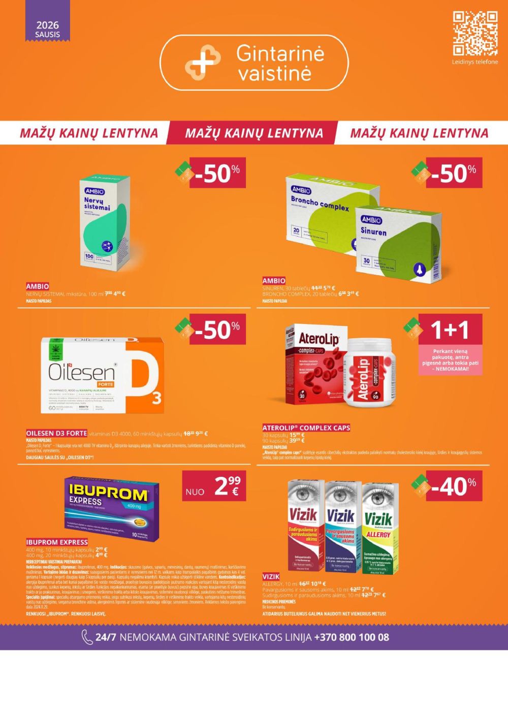GINTARINĖ VAISTINĖ (2026 01 01 - 2026 01 31)