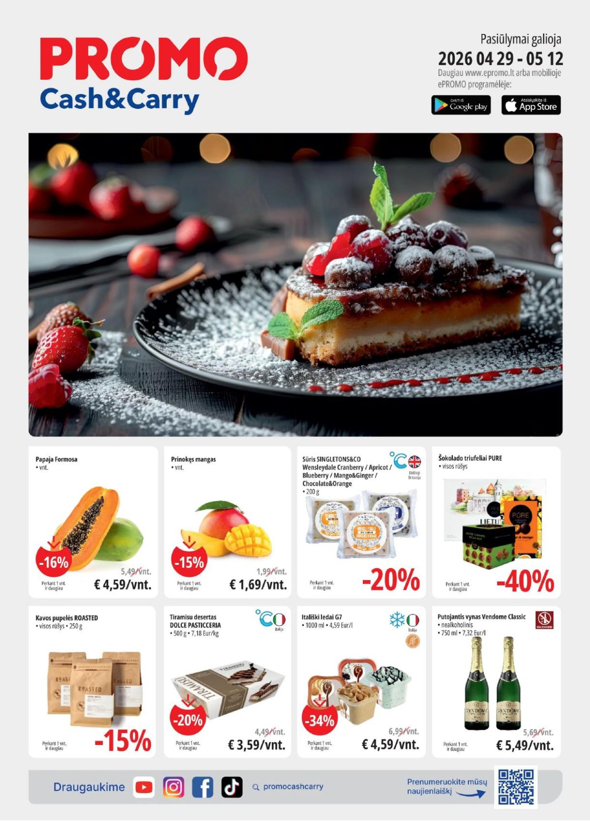 PROMO Cash&Carry akcijos - naujausi pasiūlymai ir nuolaidos
