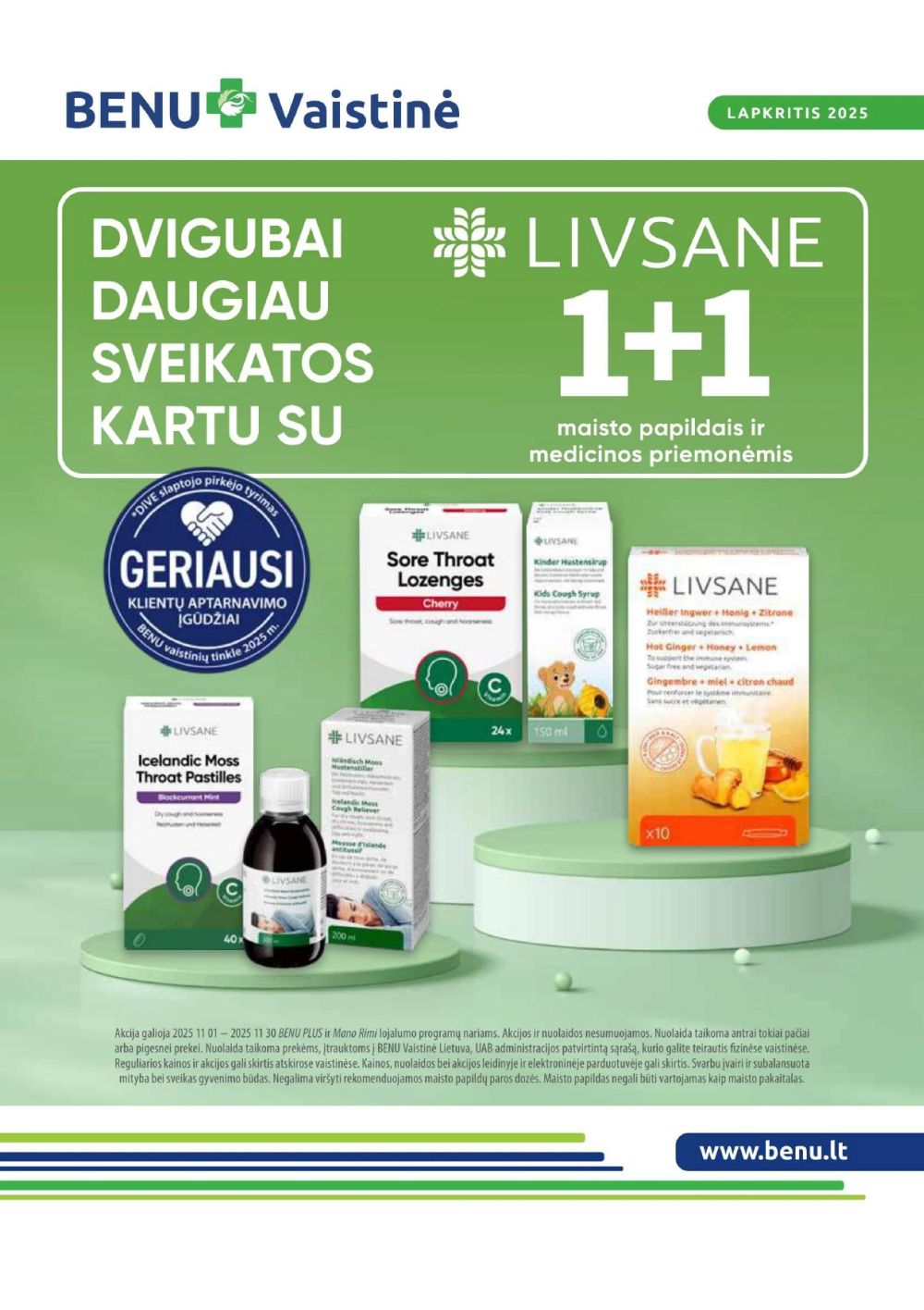 BENU VAISTINĖ (2025 11 01 - 2025 11 30)