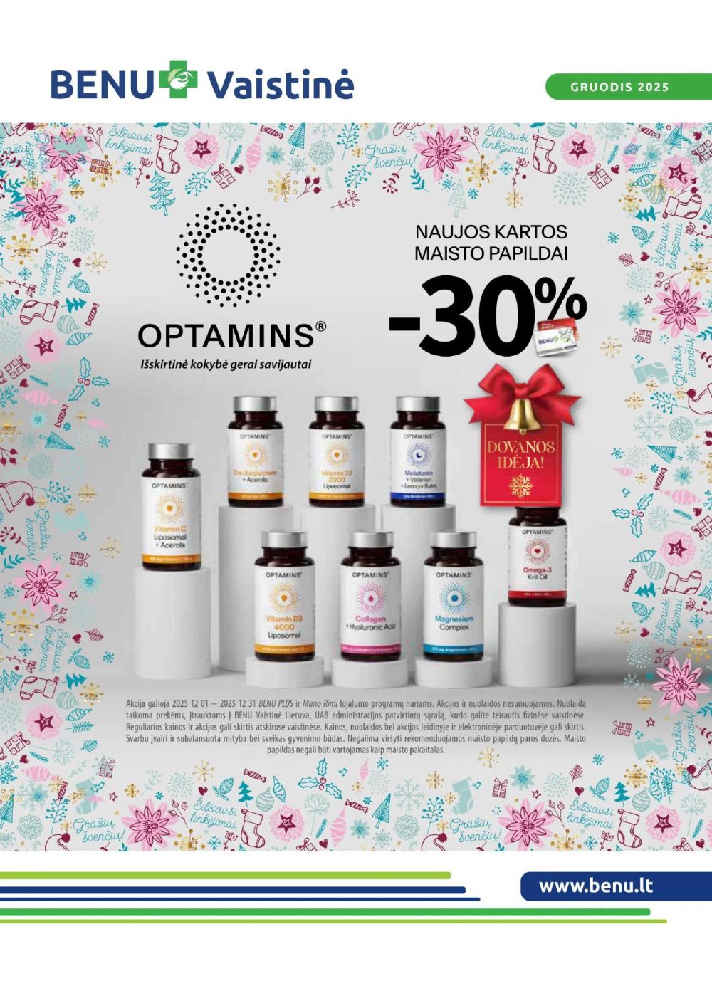 BENU VAISTINĖ (2025 12 01 - 2025 12 31)