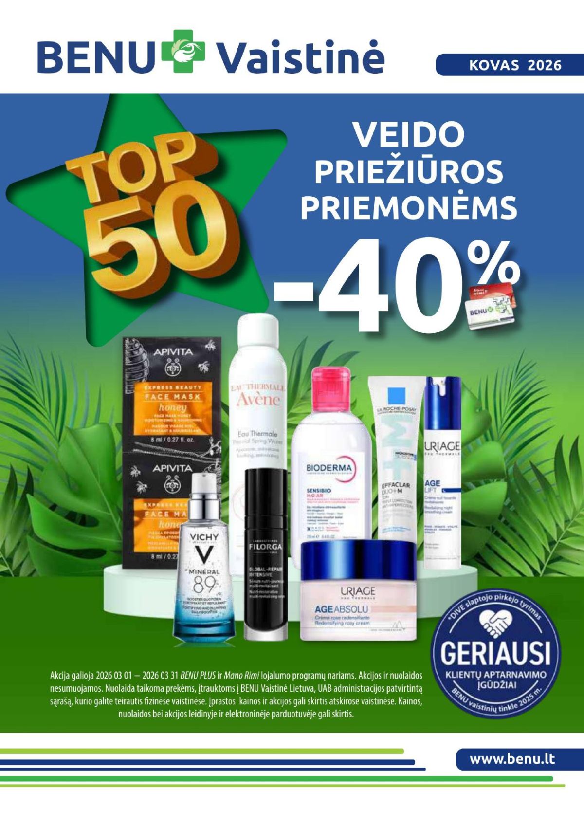 BENU VAISTINĖ (2026 03 01 - 2026 03 31)