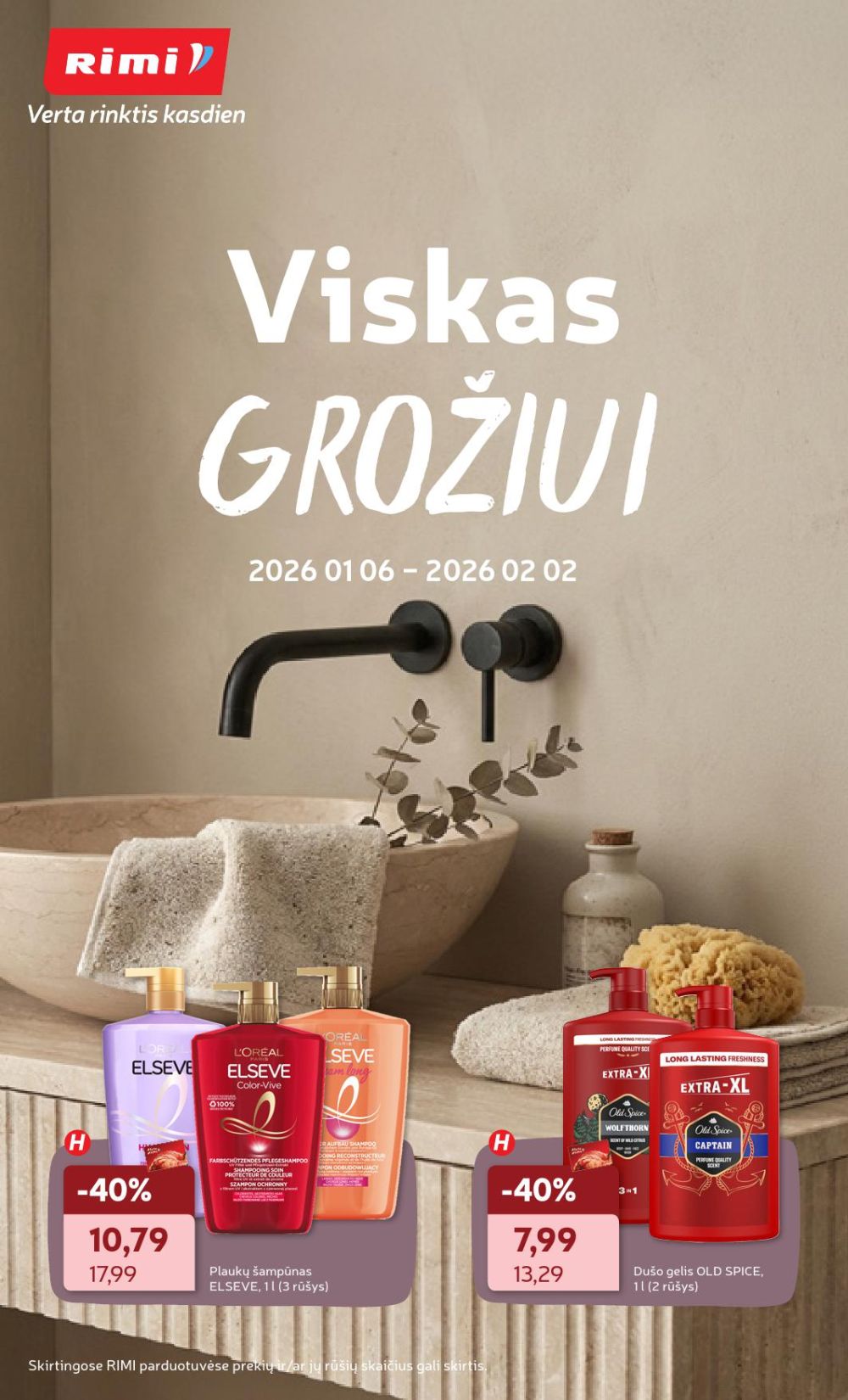 RIMI - GROŽIO prekių katalogas Nr. 01 (2026 01 06 - 2026 02 02)