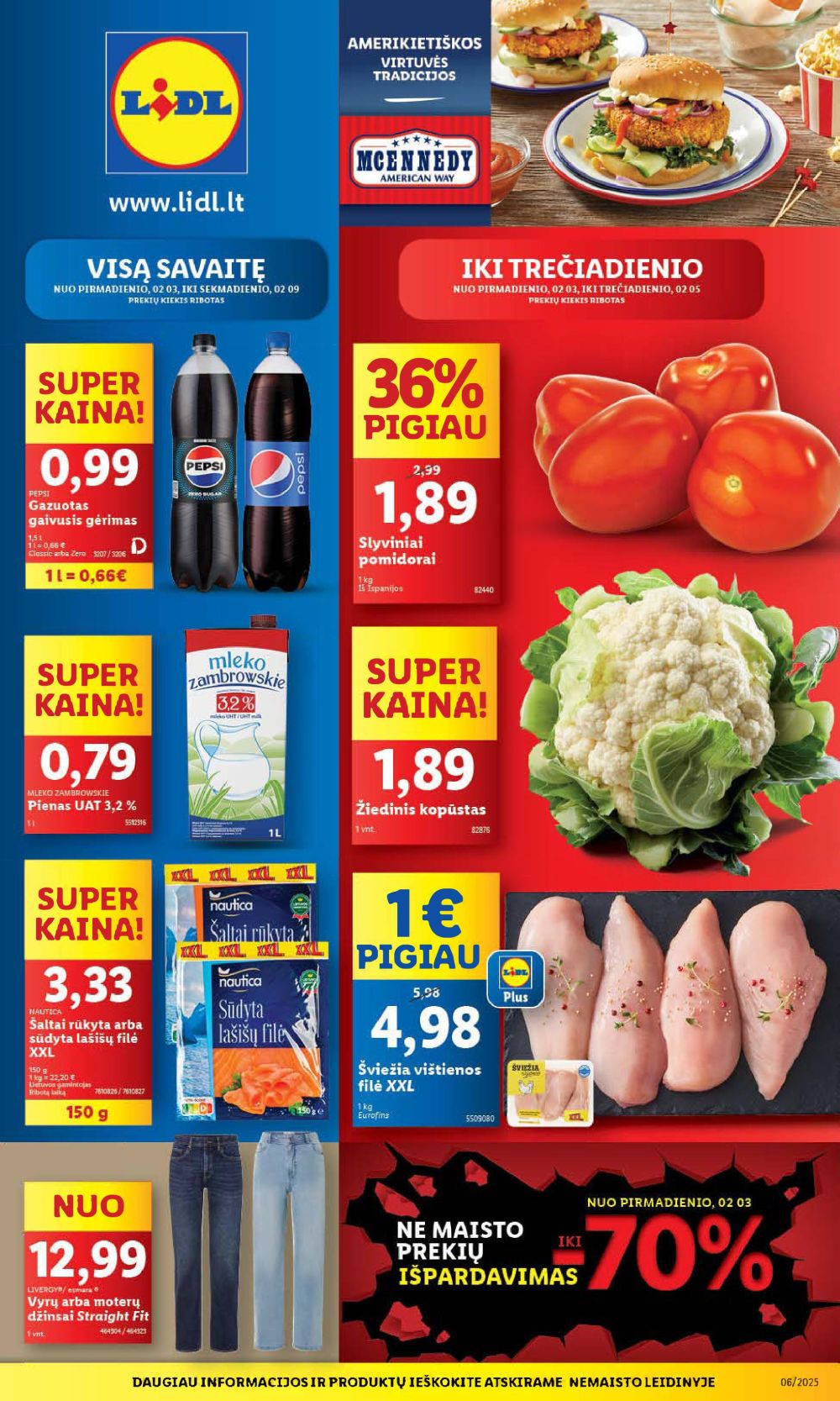 LIDL - Maisto prekių pasiūlymai (2025 02 03 - 2025 02 09)