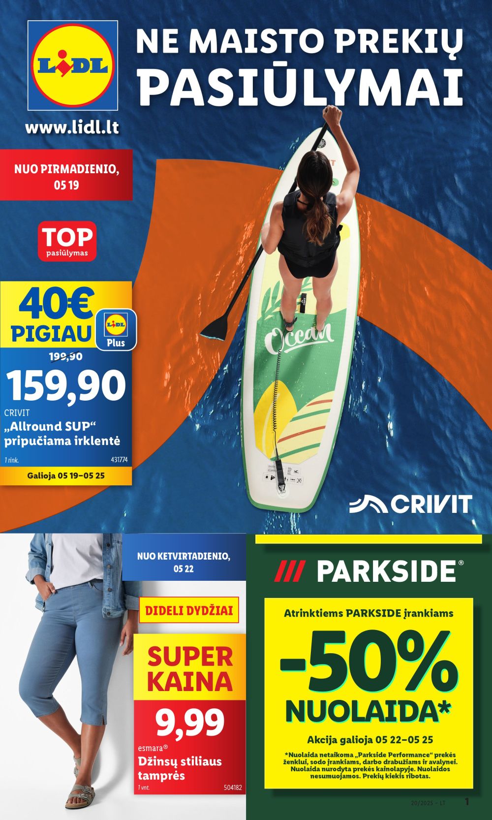 LIDL - Ne maisto prekių pasiūlymai (2025 05 19 - 2025 05 25)