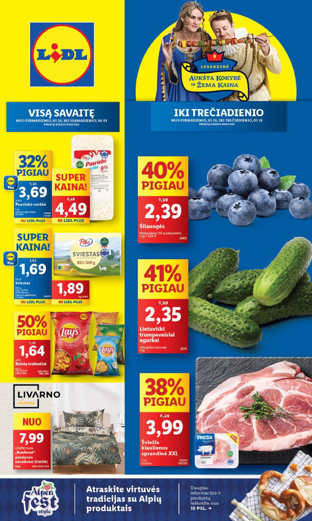 LIDL - Maisto prekių pasiūlymai (2025 05 26 - 2025 06 01)
