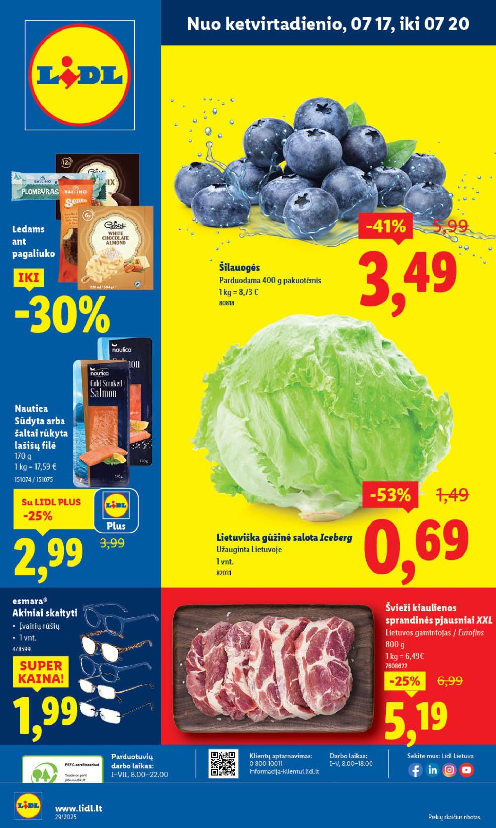 LIDL - Maisto prekių pasiūlymai (2025 07 17 - 2025 07 20)