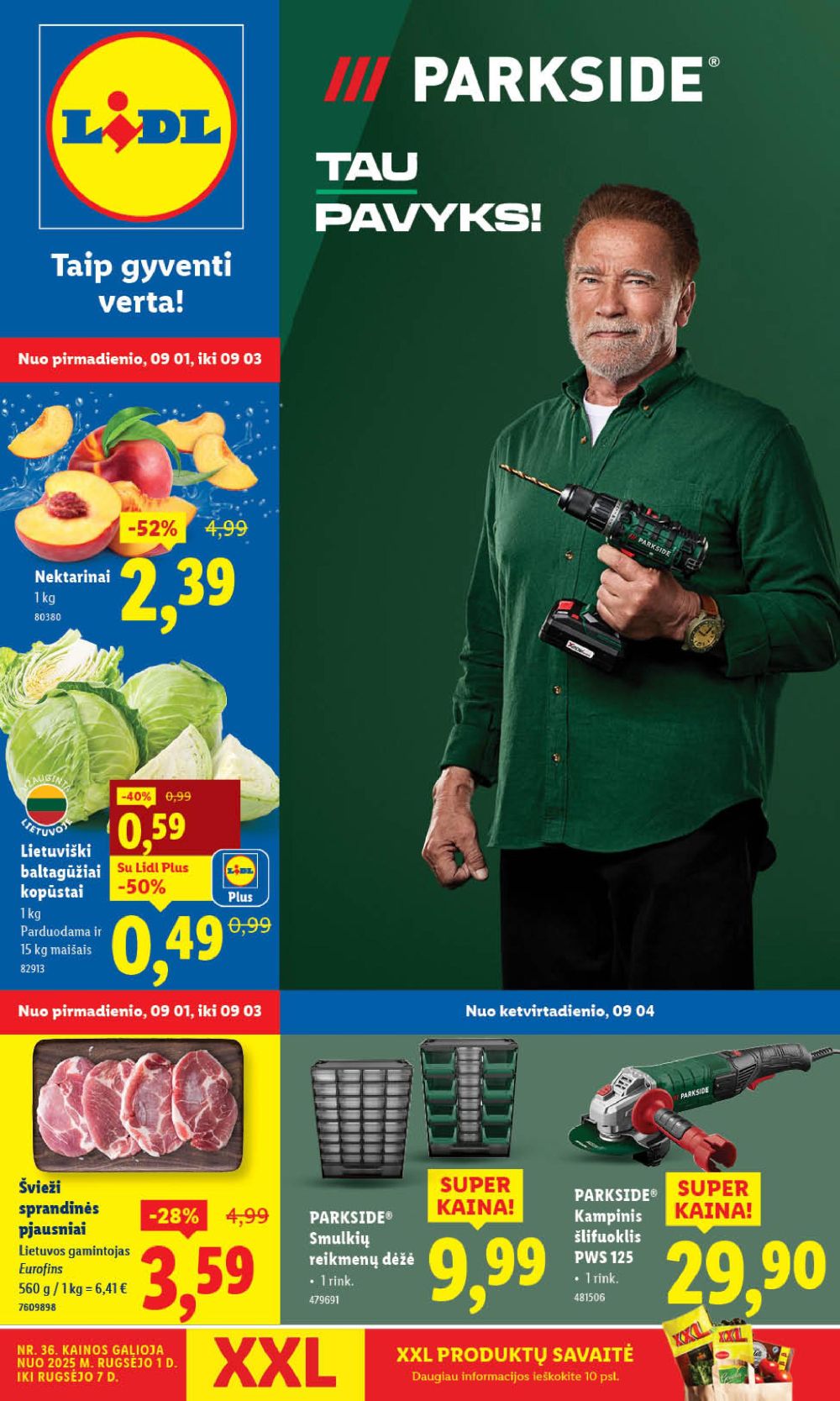 LIDL - Maisto prekių pasiūlymai (2025 09 01 - 2025 09 07)