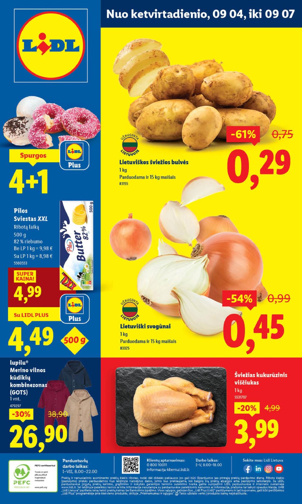 LIDL - Maisto prekių pasiūlymai (2025 09 04 - 2025 09 07)