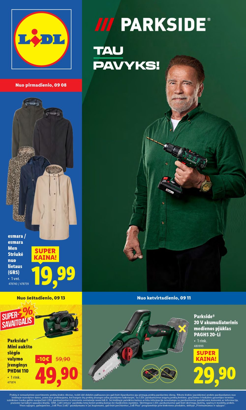 LIDL - Ne maisto prekių pasiūlymai (2025 09 08 - 2025 09 14)