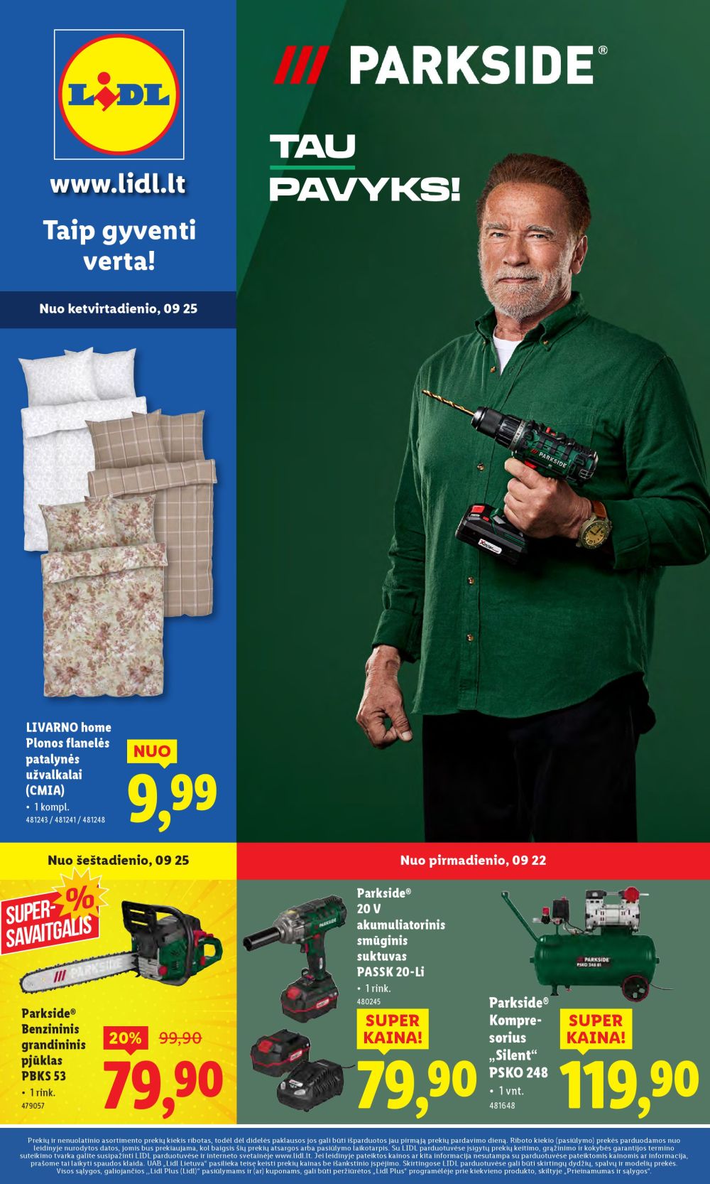 LIDL - Ne maisto prekių pasiūlymai (2025 09 22 - 2025 09 28)