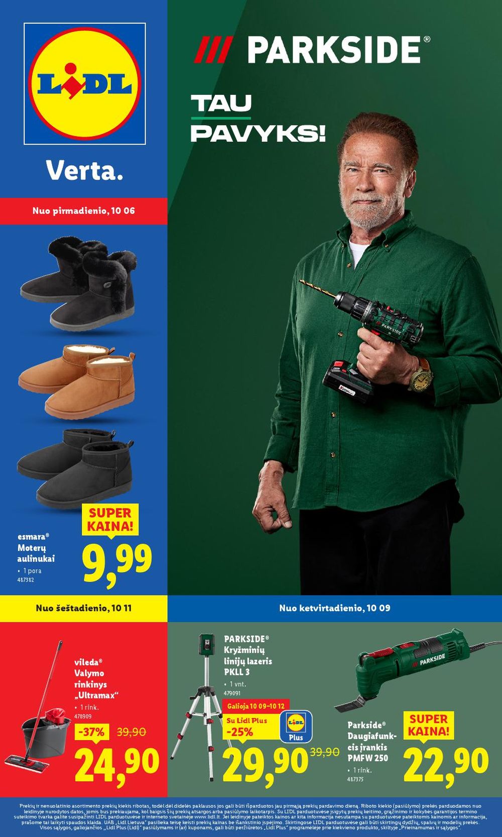 LIDL - Ne maisto prekių pasiūlymai (2025 10 06 - 2025 10 12)