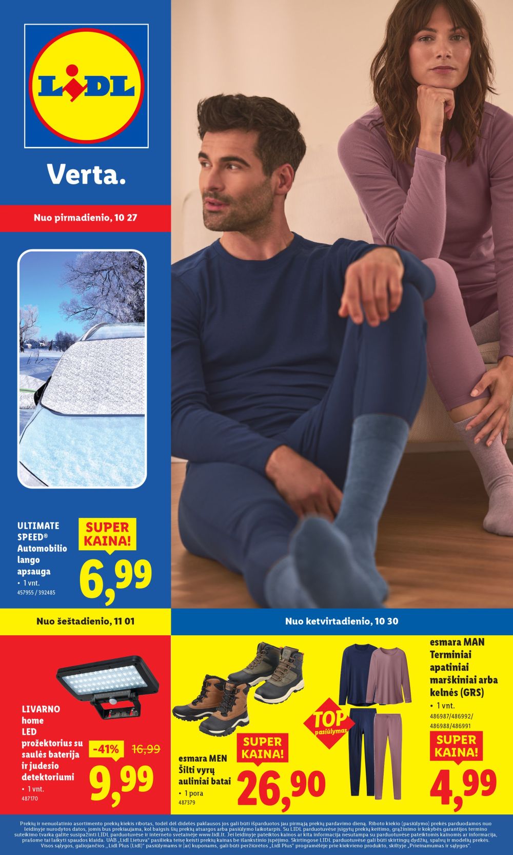 LIDL - Ne maisto prekių pasiūlymai (2025 10 27 - 2025 11 02)