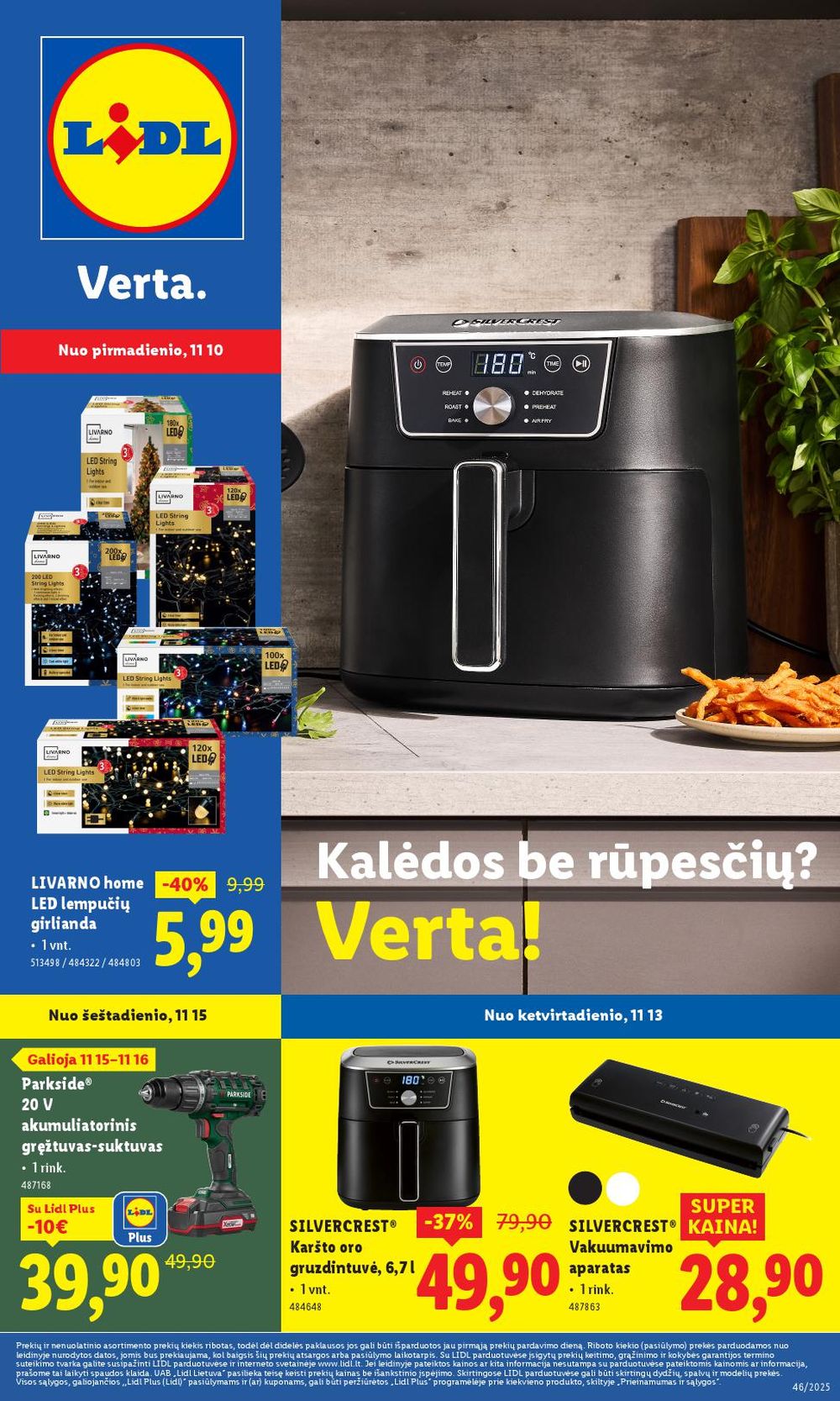 LIDL - Ne maisto prekių pasiūlymai (2025 11 10 - 2025 11 16)