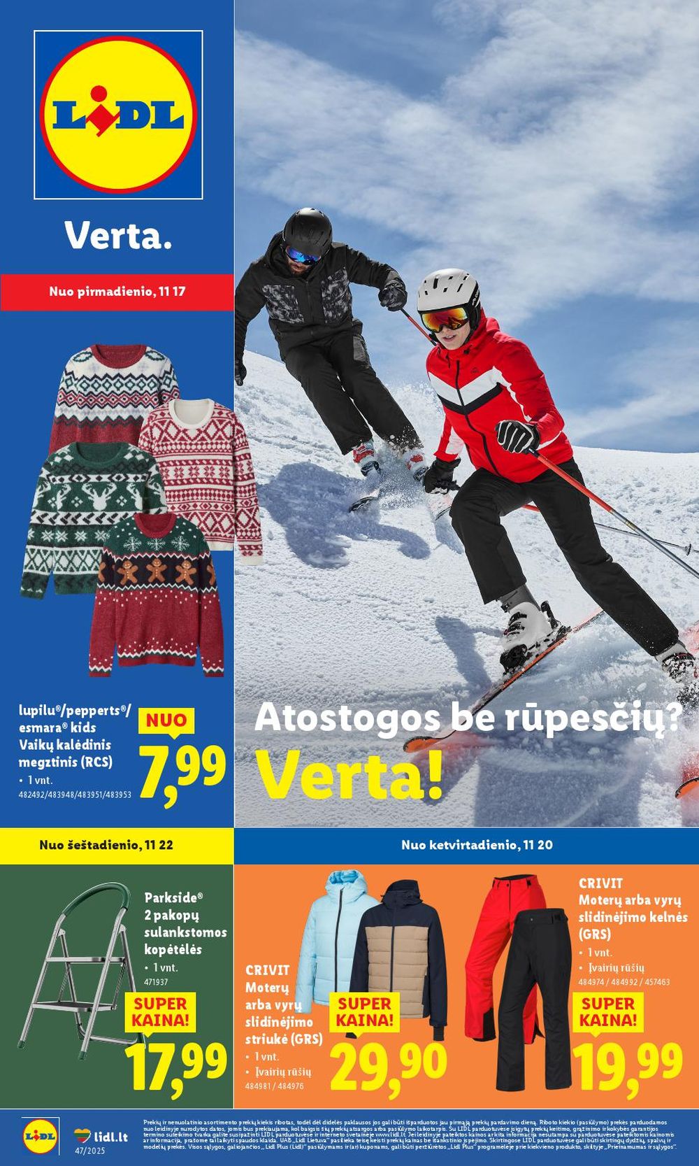 LIDL - Ne maisto prekių pasiūlymai (2025 11 17 - 2025 11 23)