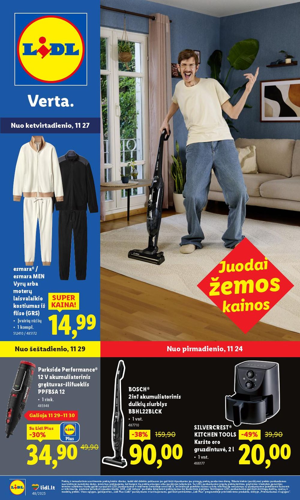 LIDL - Ne maisto prekių pasiūlymai (2025 11 24 - 2025 11 30)