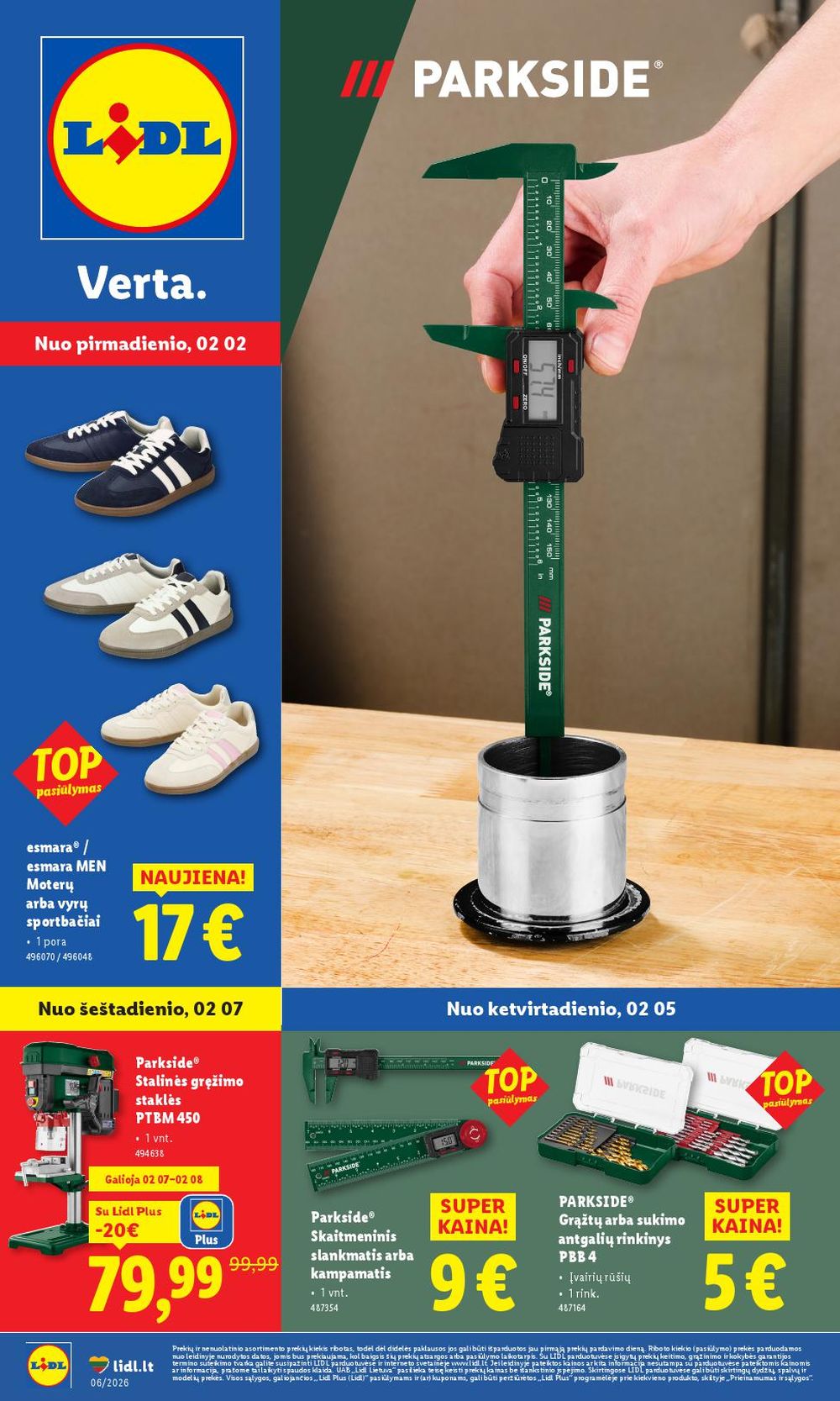 LIDL - Ne maisto prekių pasiūlymai (2026 02 02 - 2026 02 08)