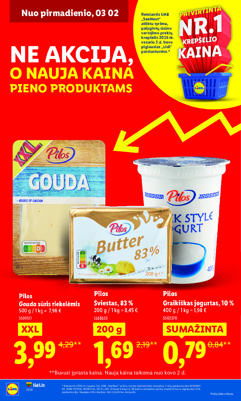 Ne akcija, o nauja kaina (2026-01-05 - 2026-03-09)