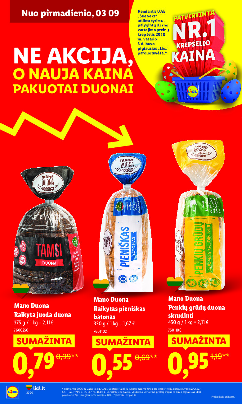 Ne akcija, o nauja kaina (2026-01-05 - 2026-03-16)