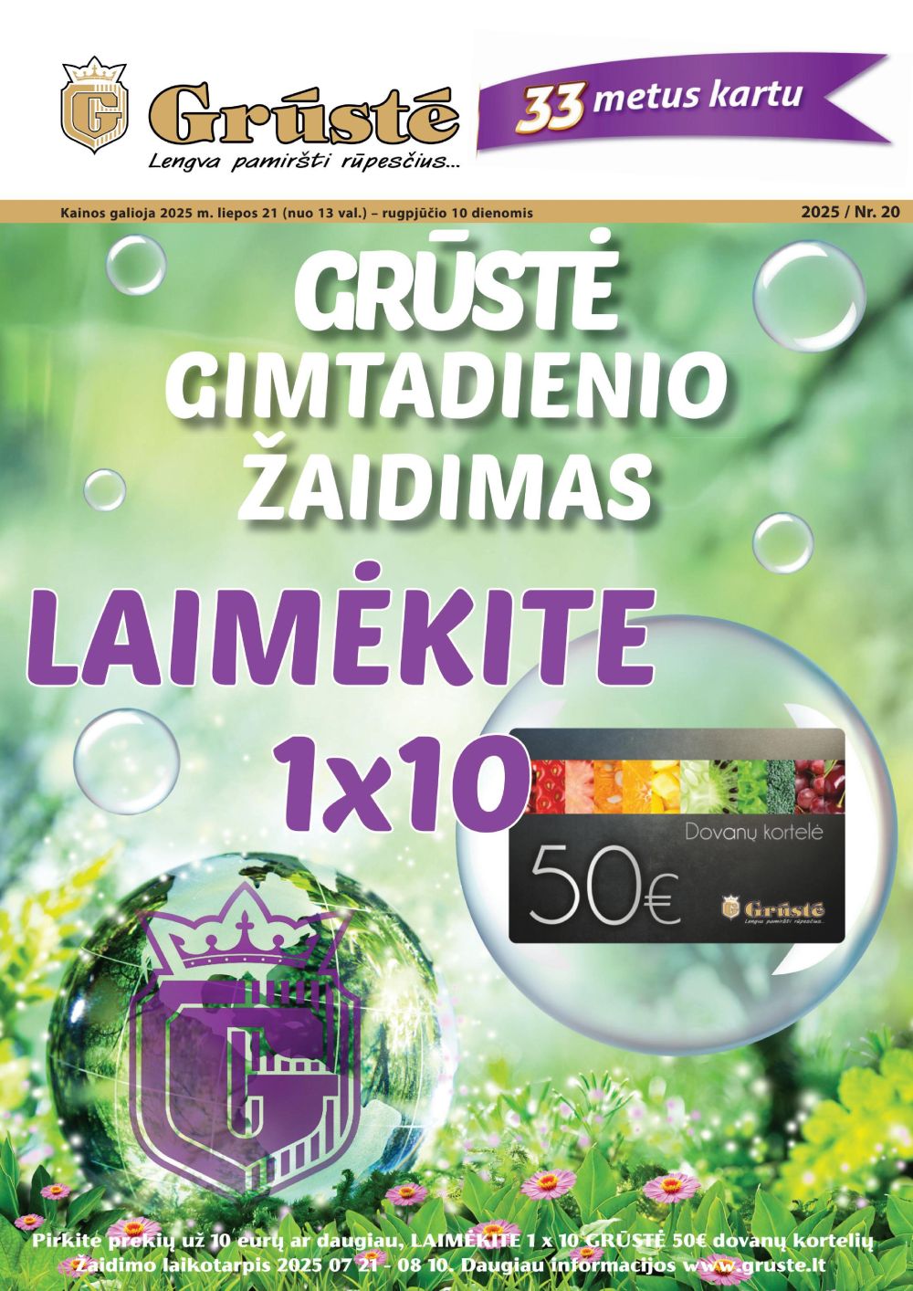 GRŪSTĖ - Leidinys Nr.20 (2025 07 21 - 2025 08 10)