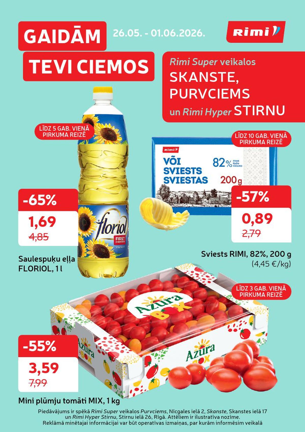 RIMI atlaides, jaunākie izdevumi un darba laiki | PromoAkcija.lv