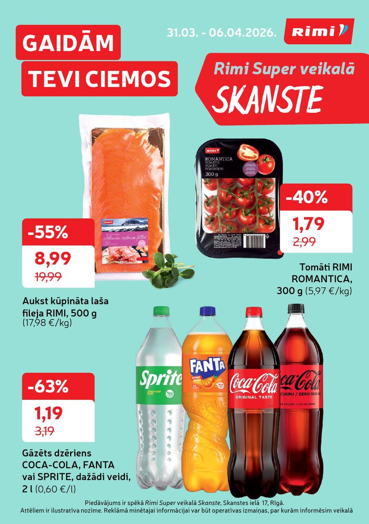 RIMI - Super Skanste (31.03.2026 - 06.04.2026)