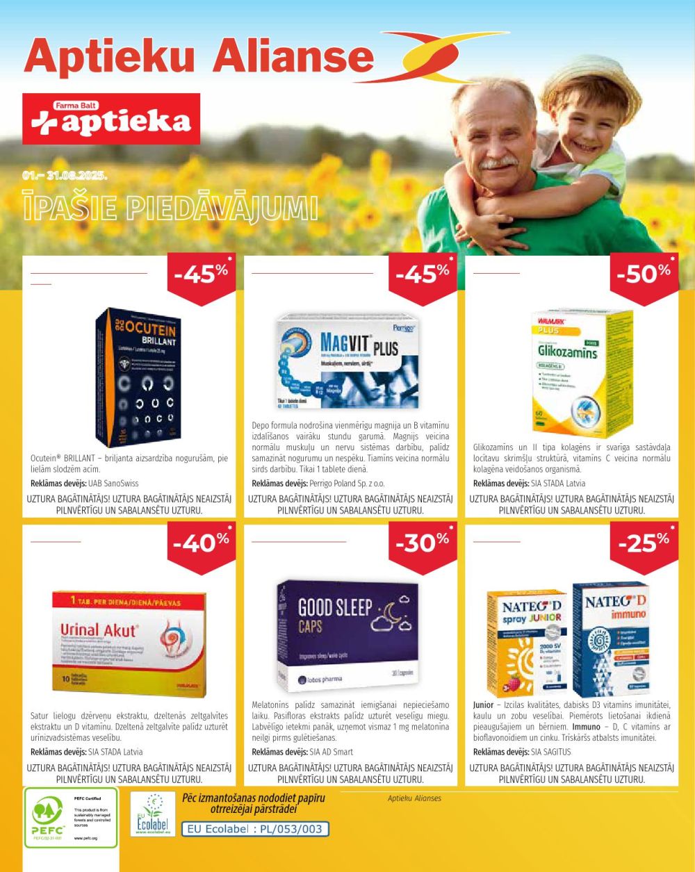APTIEKU ALIANSE (01.08.2025 - 31.08.2025)