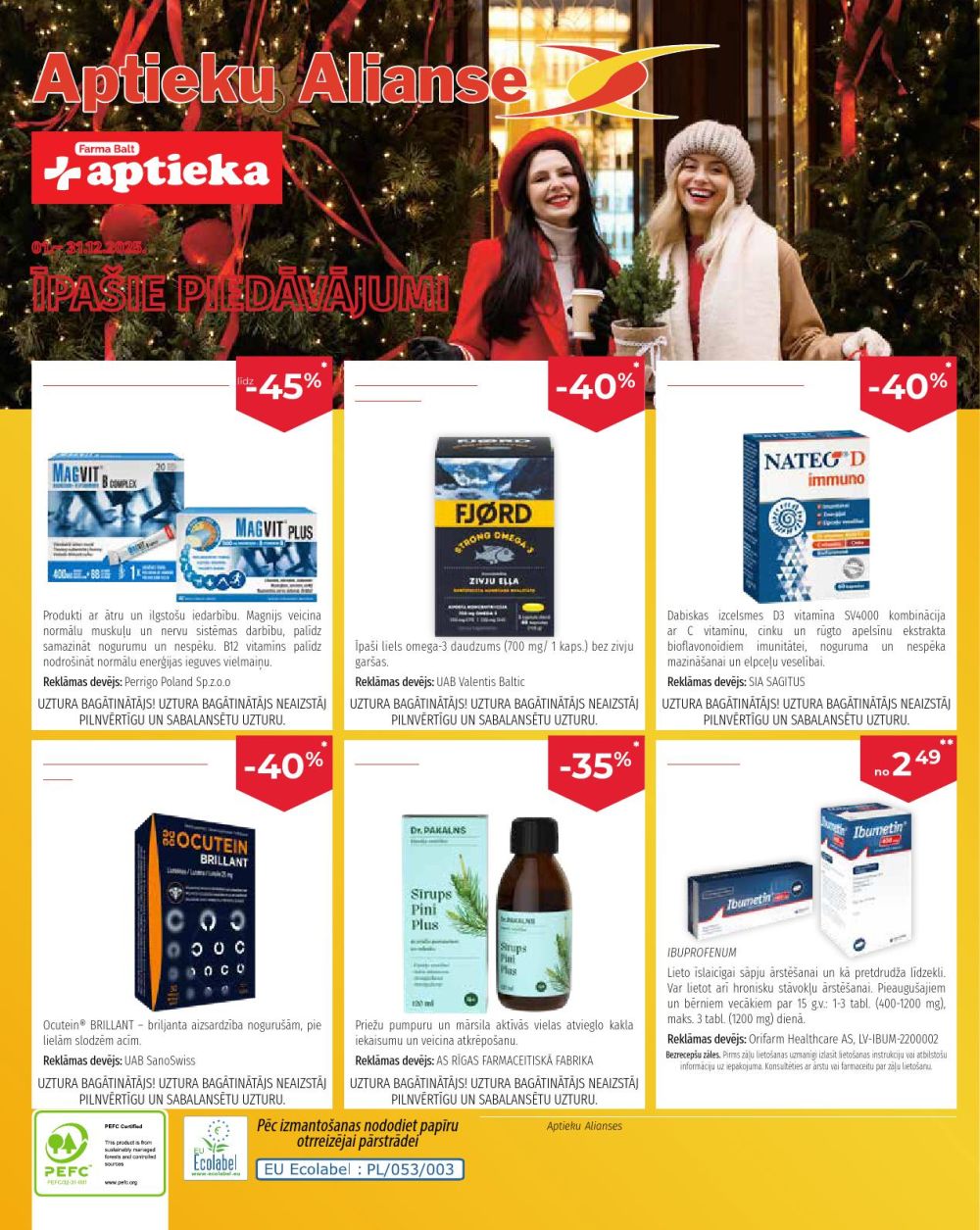APTIEKU ALIANSE (01.12.2025 - 31.12.2025)