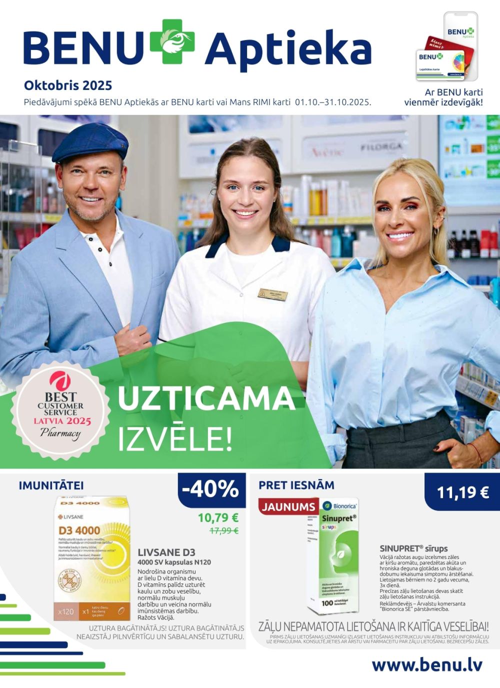 BENU APTIEKA (01.10.2025 - 31.10.2025)