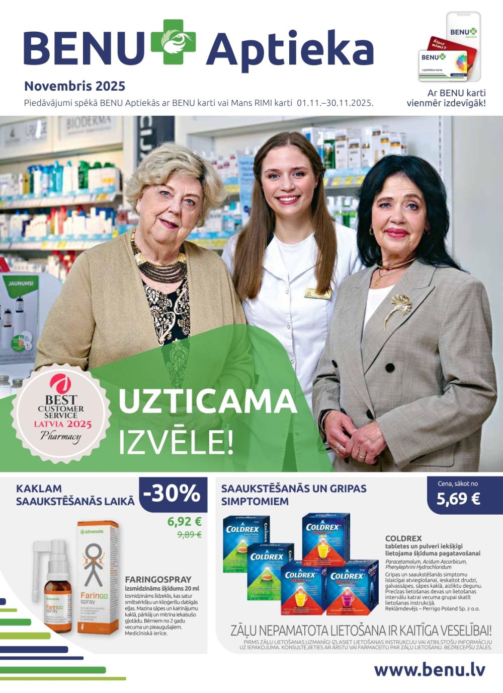 BENU APTIEKA (01.11.2025 - 30.11.2025)