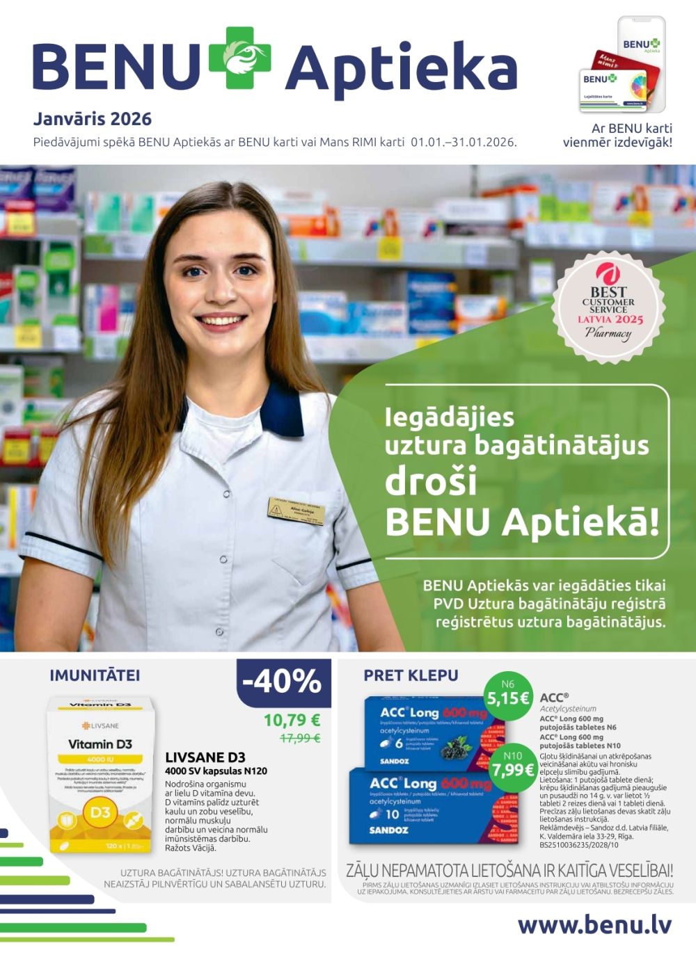 BENU APTIEKA (01.01.2026 - 31.01.2026)